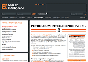 Petroleum Intelligence Weekly