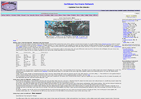 Caribbean hurricane network