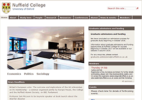 Nuffield college, Oxford University
