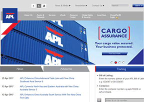 APL American president shipping company