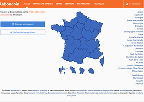 French leboncoin classification information network