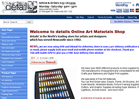 Online art detail material store