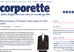 Corporette fashion blog
