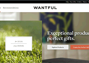 Wantful gift shopping network