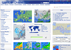 European weather Online
