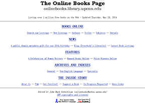 Online book page