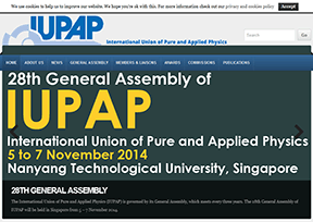 International Union of pure and Applied Physics