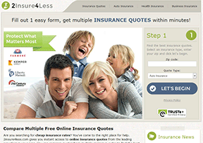 Online insurance quotation network