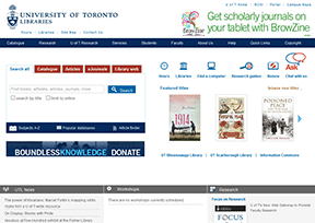 university of Toronto libraries