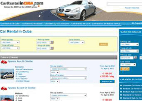 Cuba car rental network